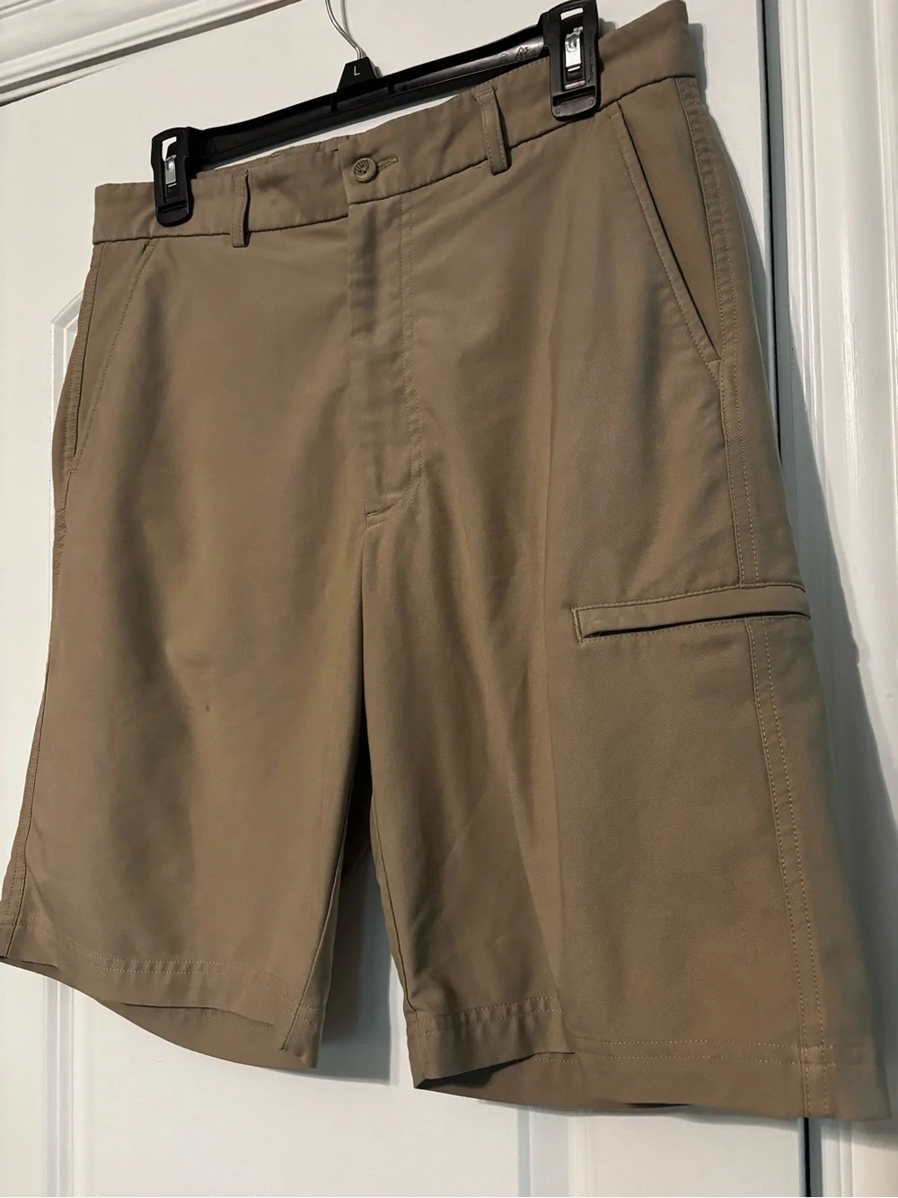 Pebble Beach Men's Cargo Shorts - Khaki Tan 32” waist